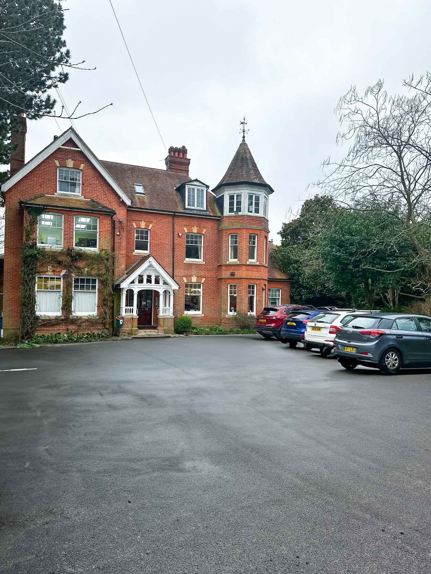 oathall veterinary practice car park and building